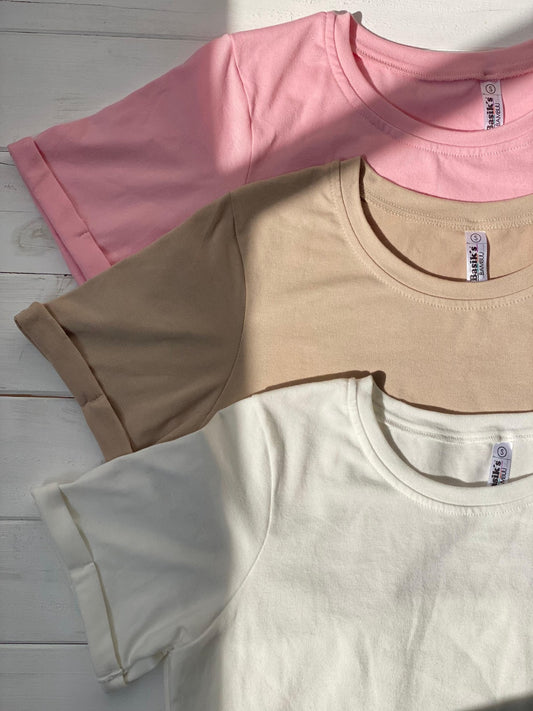 Camiseta Manga Doblada